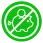 Piggy bank with a cross through it icon