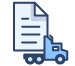 truck and invoice icon
