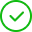 Check mark inside a circle